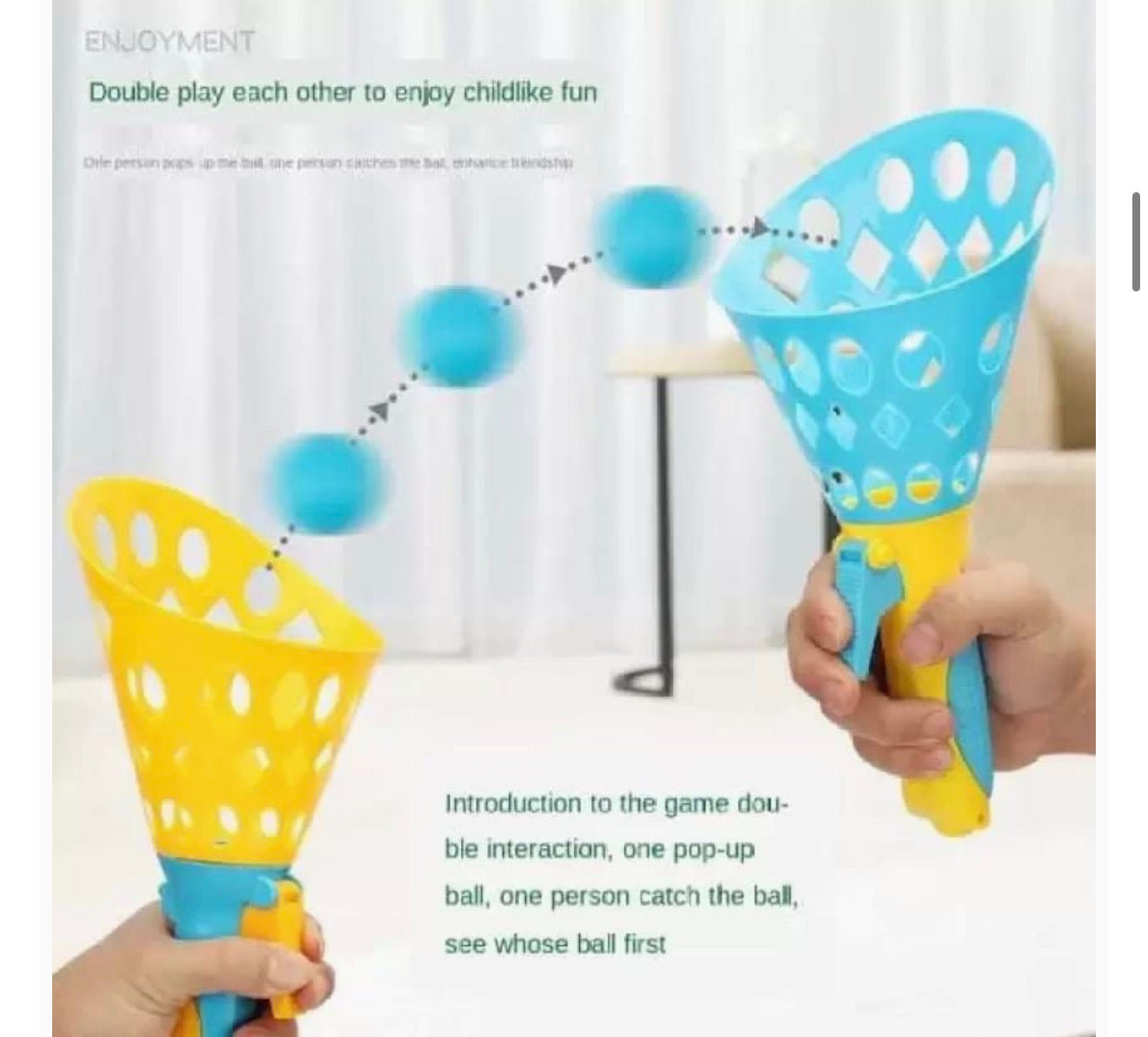 Kids Pop Catch Ball Game – Fun Indoor & Outdoor Toy (Ages 3+)
